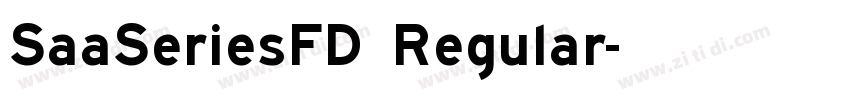SaaSeriesFD Regular字体转换